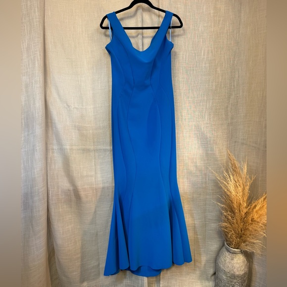 La Petite Robe di Chiara Boni Cobalt Maeli Gown Maxi Dress in Size Medium - Picture 8 of 13